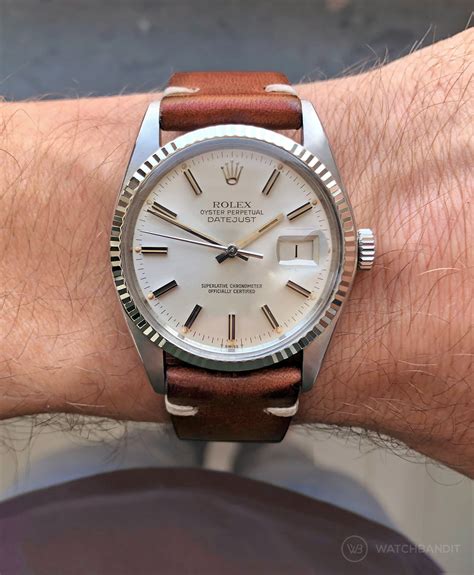 genuine rolex leather straps|leather strap for Rolex datejust.